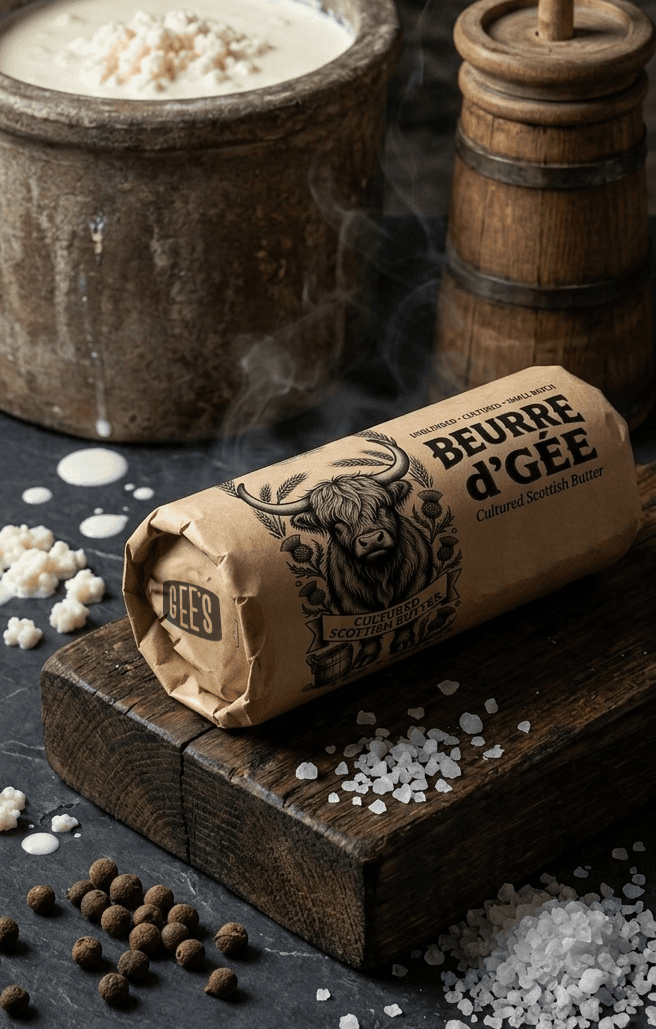 Beurre d'Gée label artwork