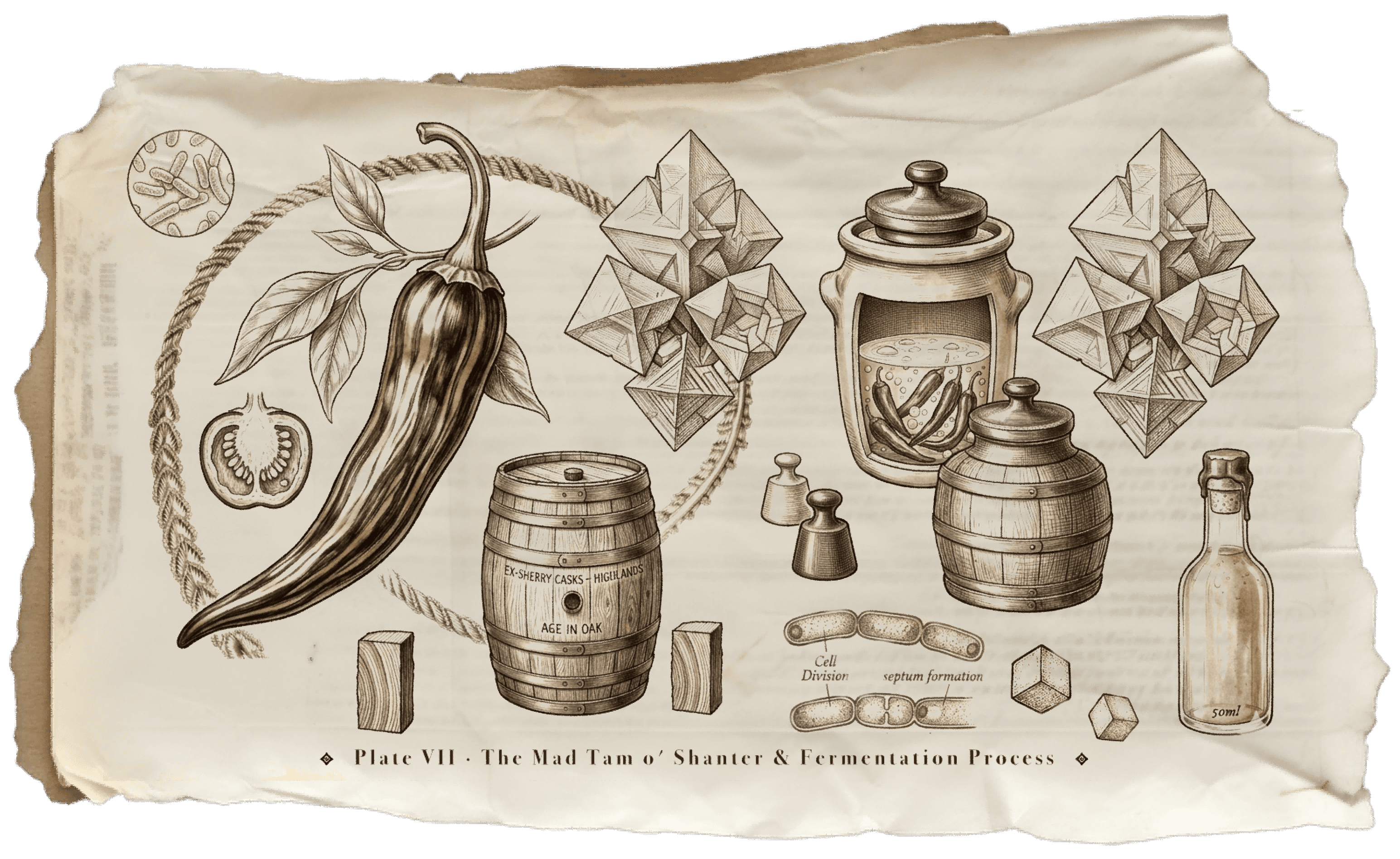 Plate VII — The Mad Tam o' Shanter & Fermentation Process